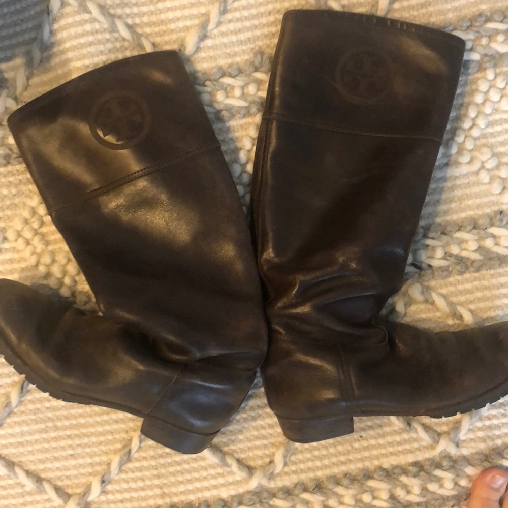 Tory Burch Brown Riding Boots